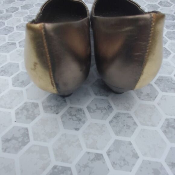 Vintage metallic Selby patch detail kitten heel - Picture 8 of 8